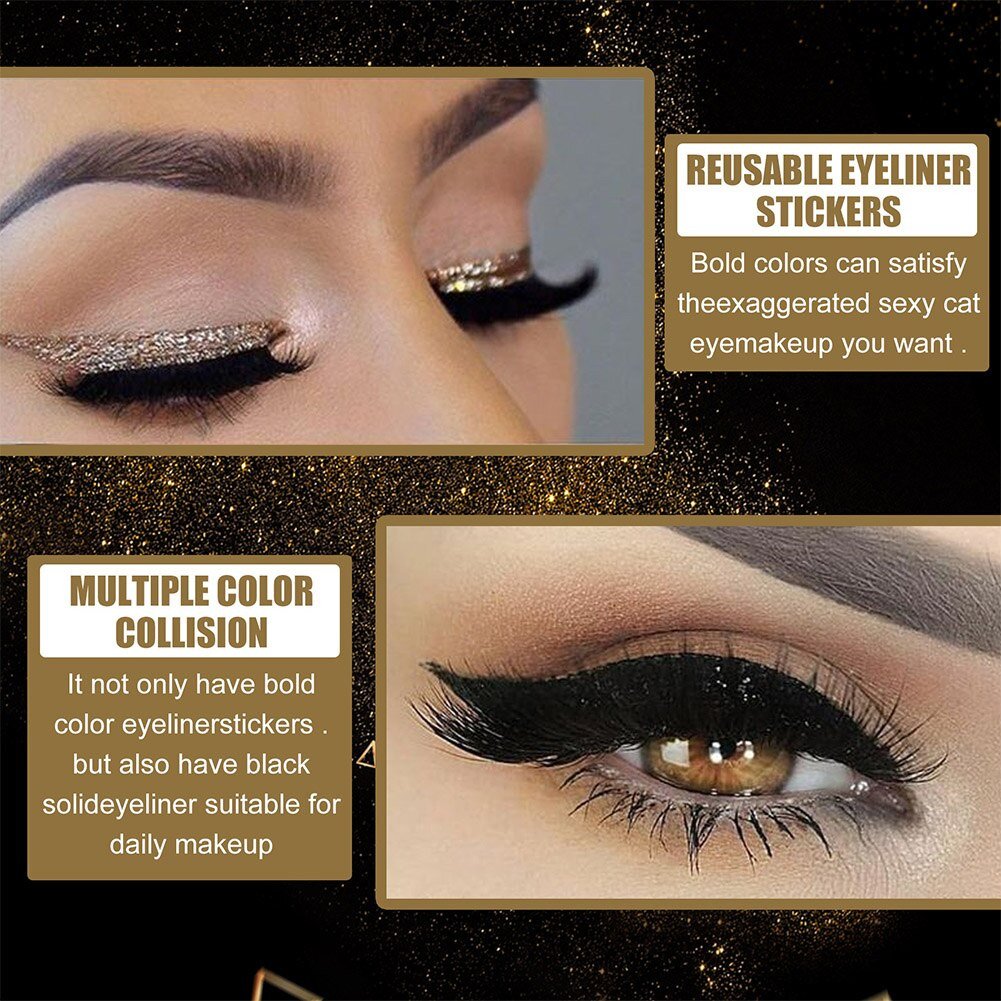 Reusable Glitter Eyeliner Eyelash